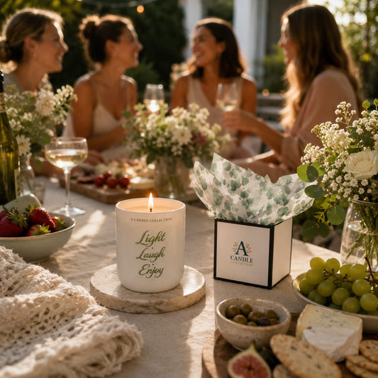 Light · Laugh · Enjoy Gift Candle