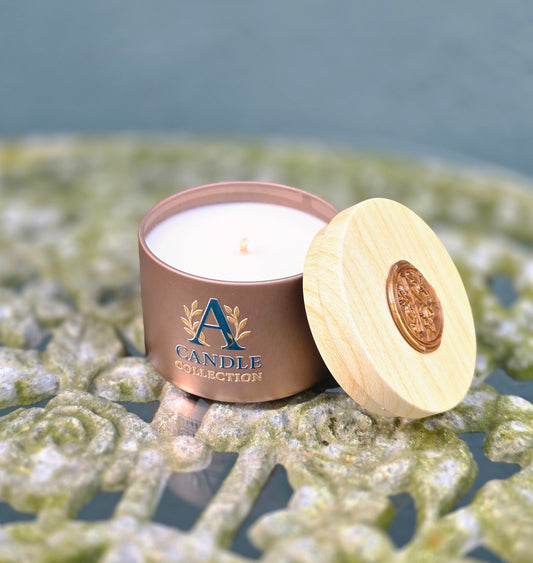 Leather - Small Tin Candle