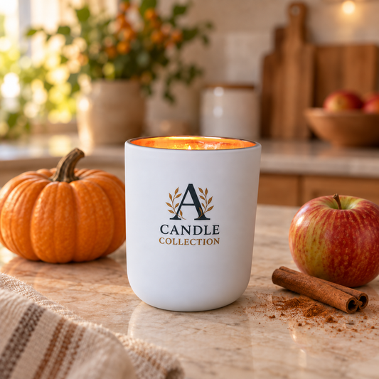 Pumpkin Spice Kitchen 185 g soy wax candle by A Candle Collection with apple, cinnamon and pumpkin styling
