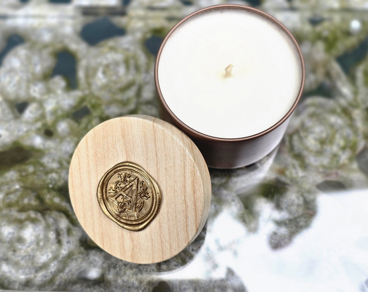 Soy Wax Candle Peonies  In A Tin