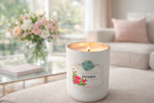 Peonies Candle